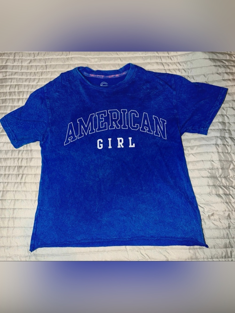 American Girl Royal Blue Graphic Tee